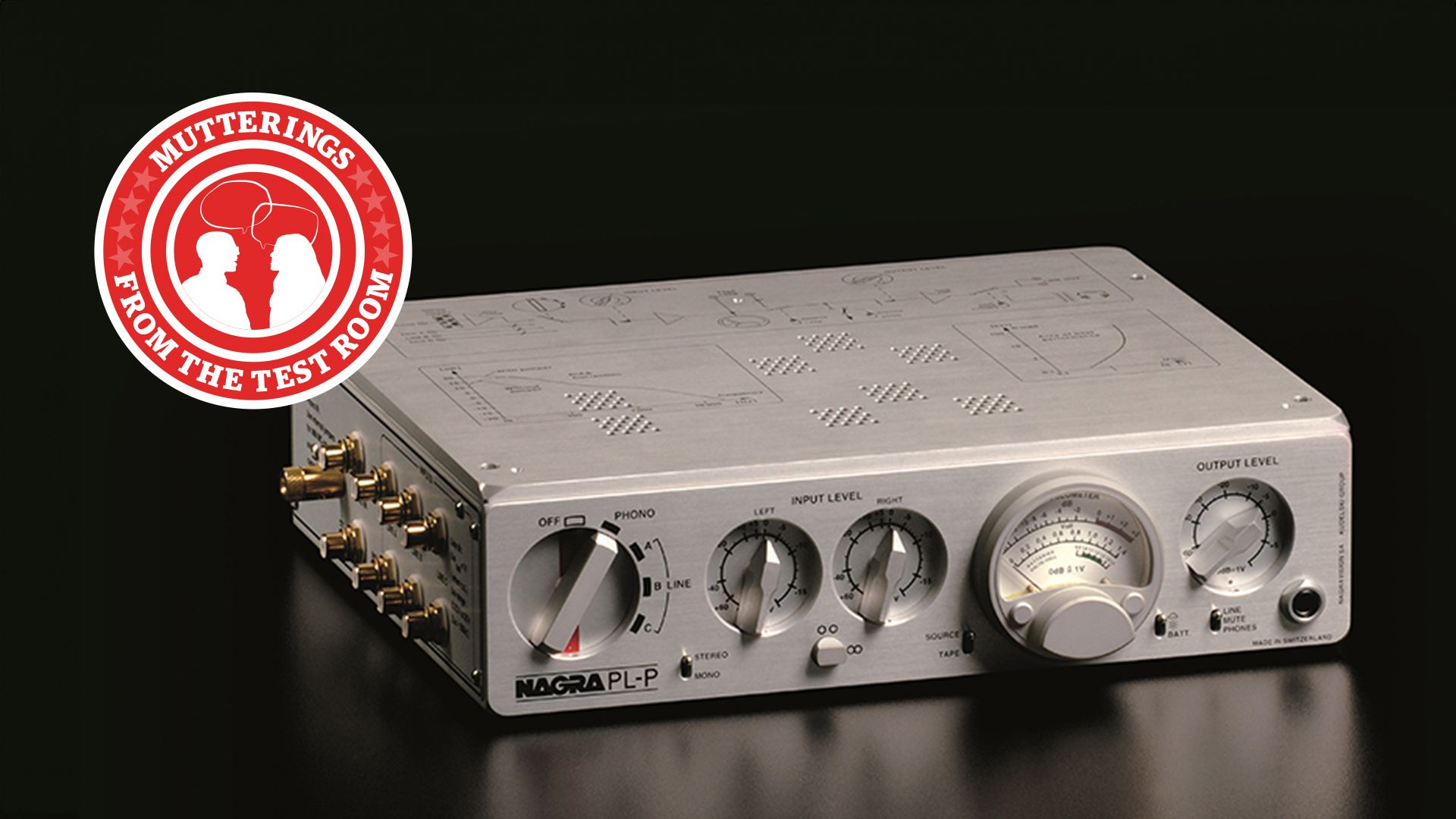 Nagra PL-P preamp on a black table