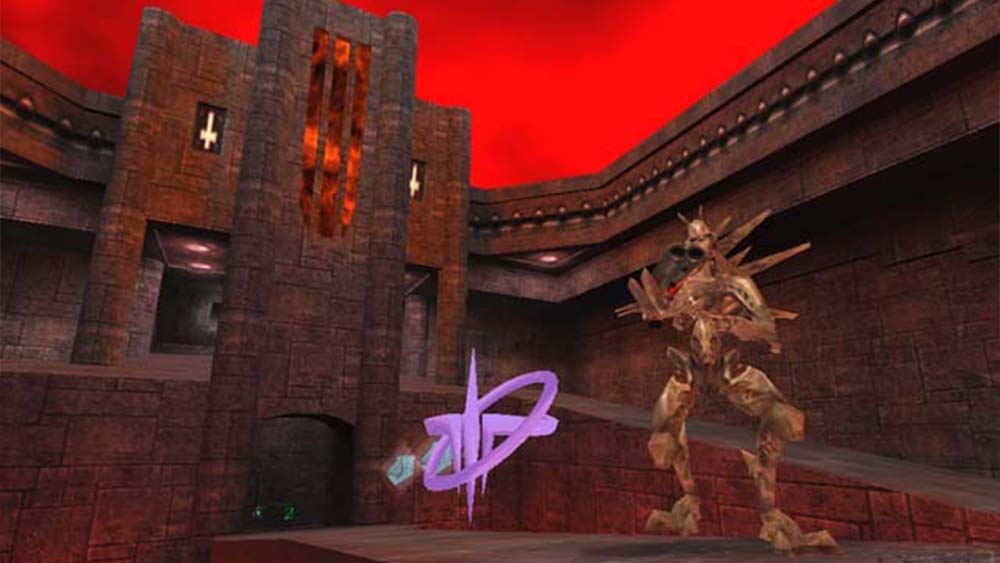 An image from Quake, an example of a Boomer Shooter