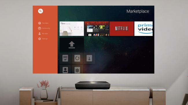 An ultra short throw projector