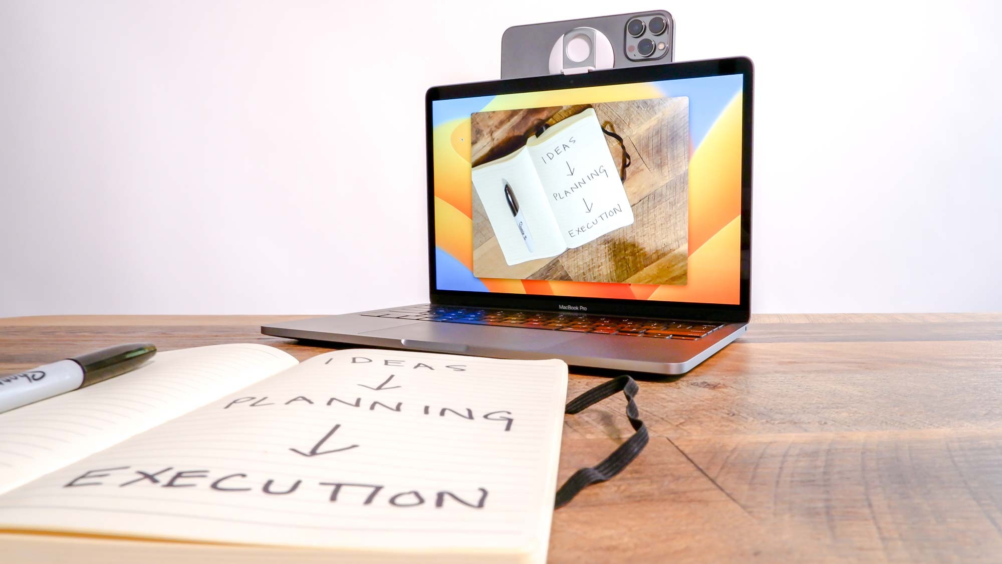 Belkin iPhone mount for MacBook