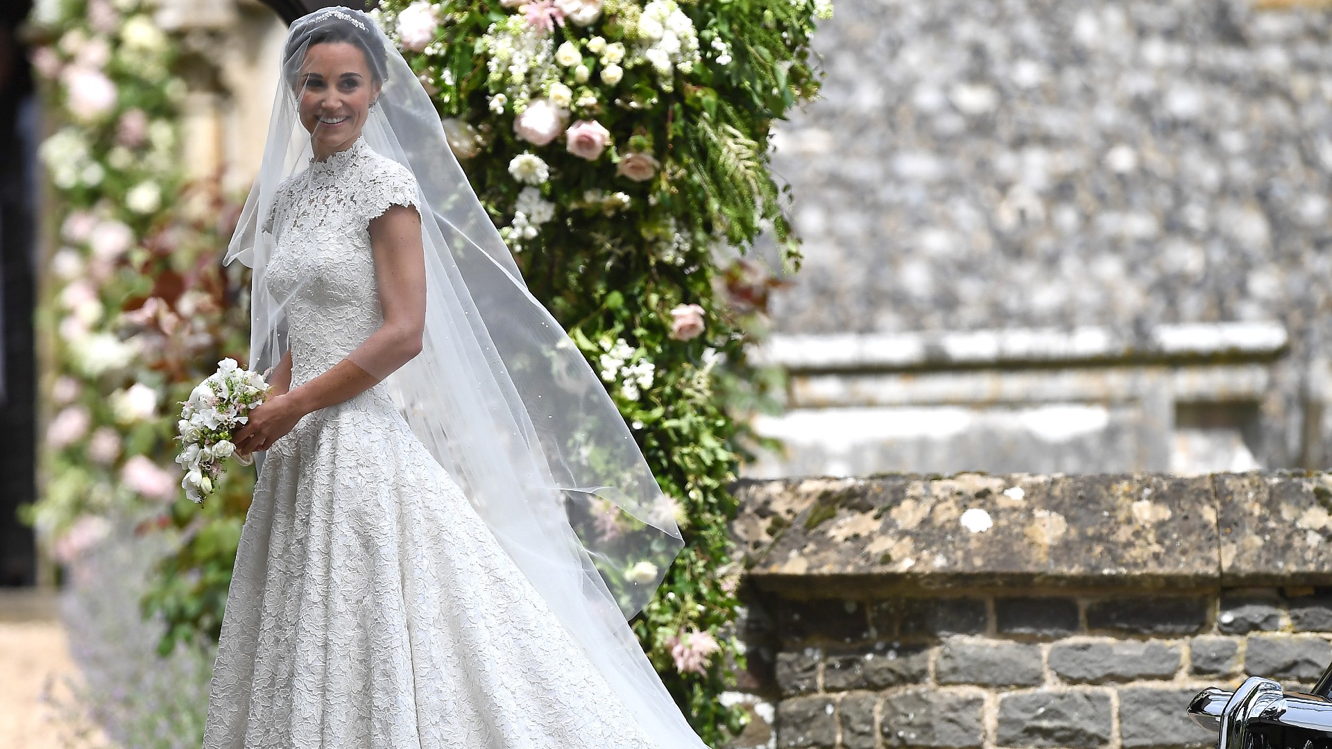 Pippa Middleton in her wedding dress