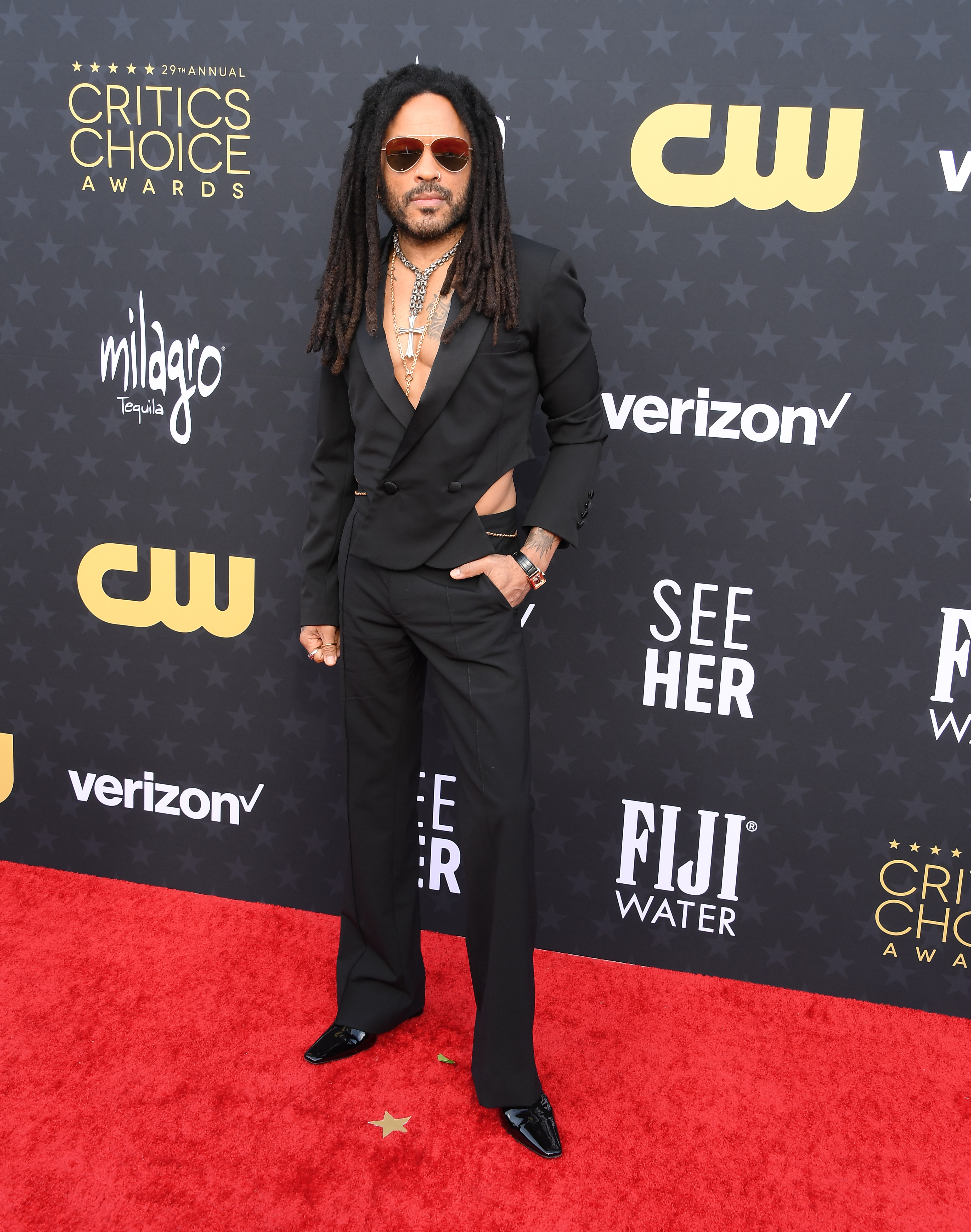 The best red carpet looks at the 2024 Critics' Choice Awards.