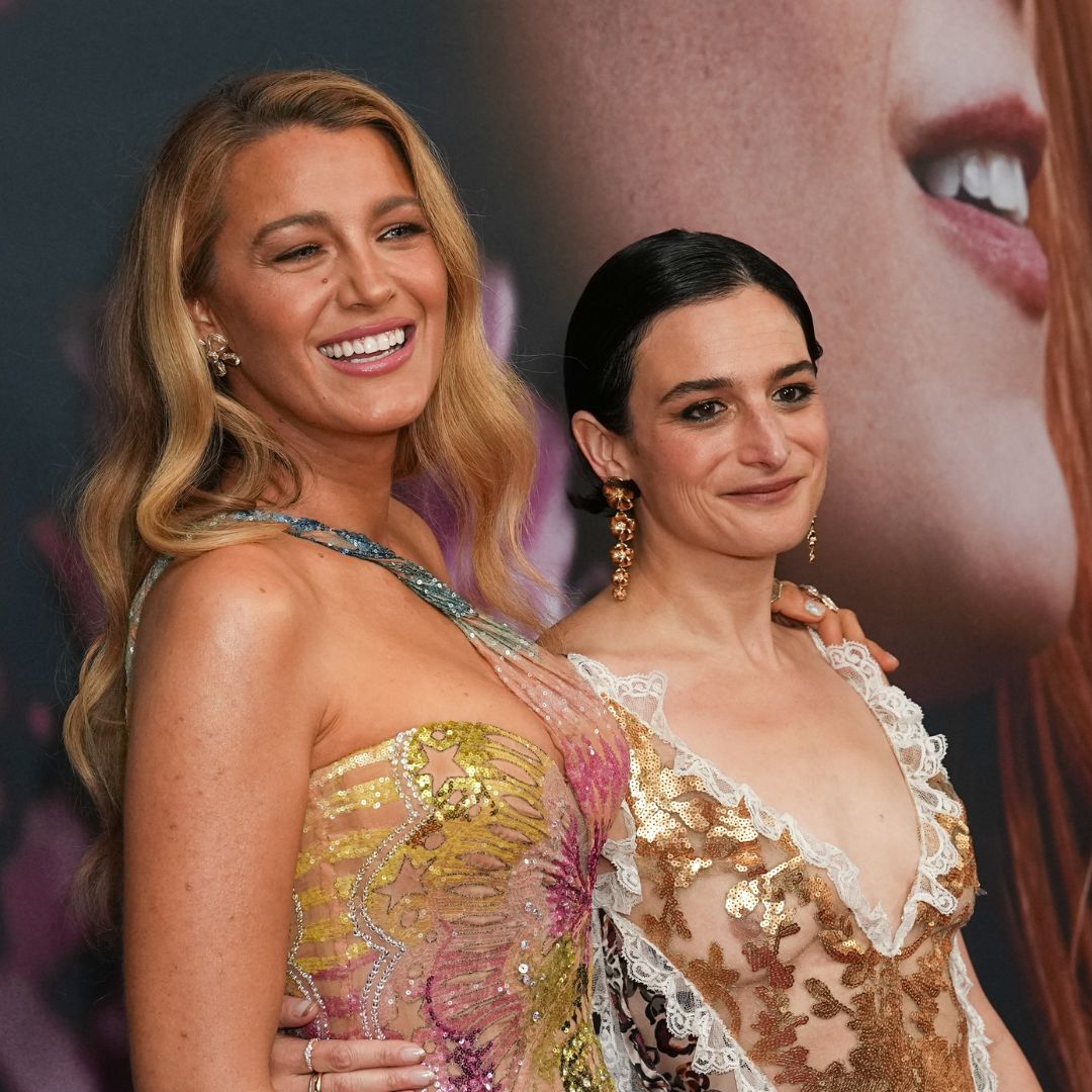 Blake Lively and Jenny Slate attend the &#039;It Ends With Us&#039; premiere