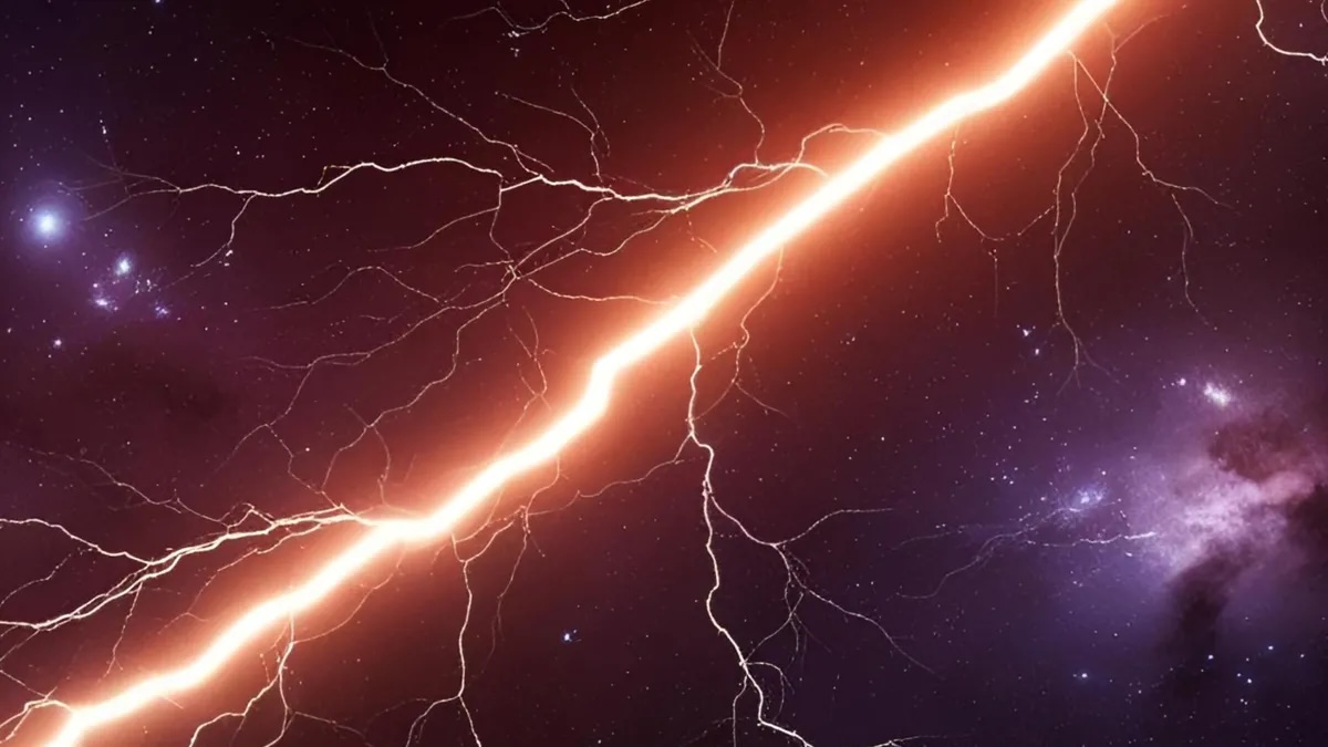 An illustration of lightning striking in spake