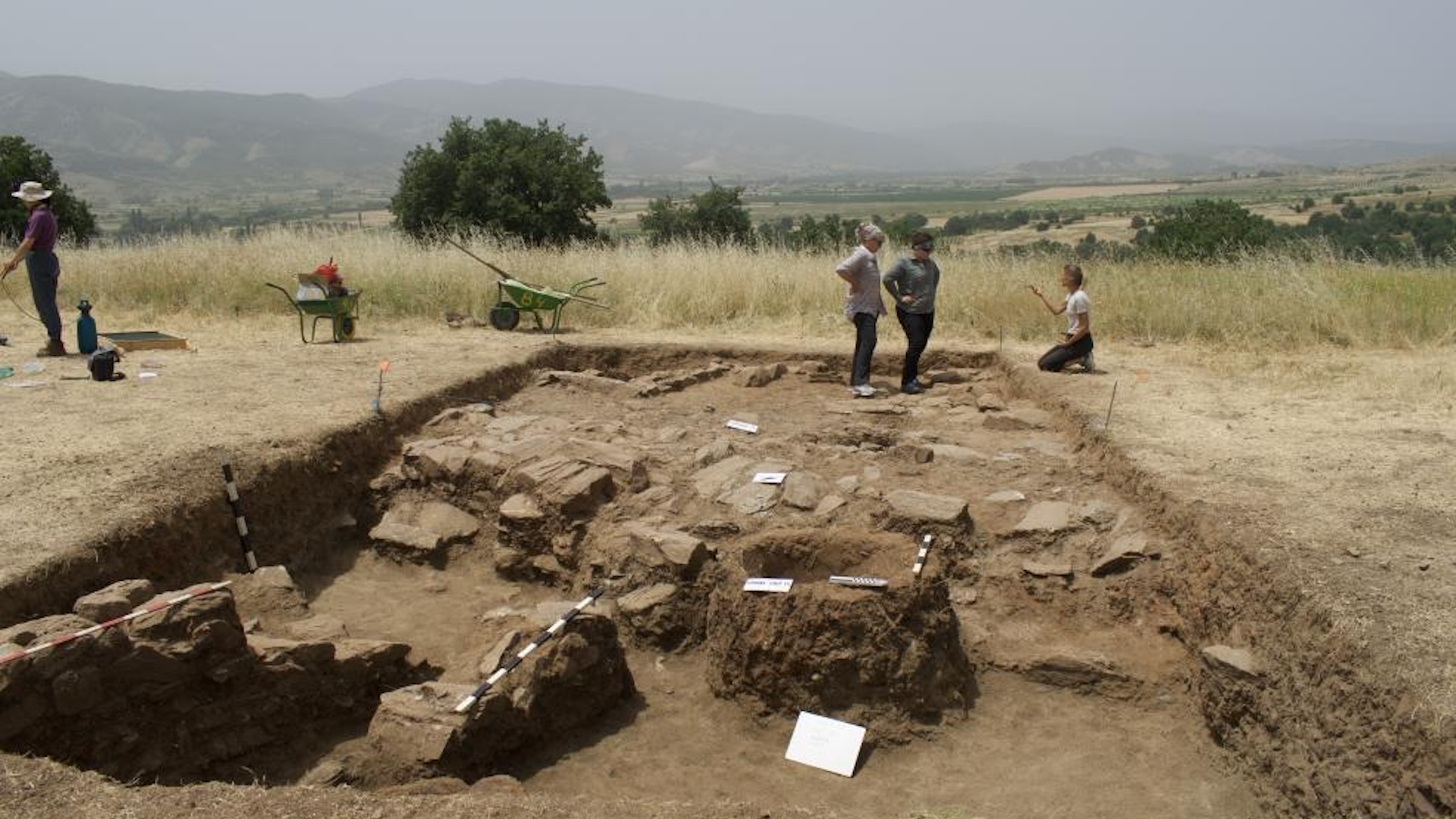 a view of an excavation site
