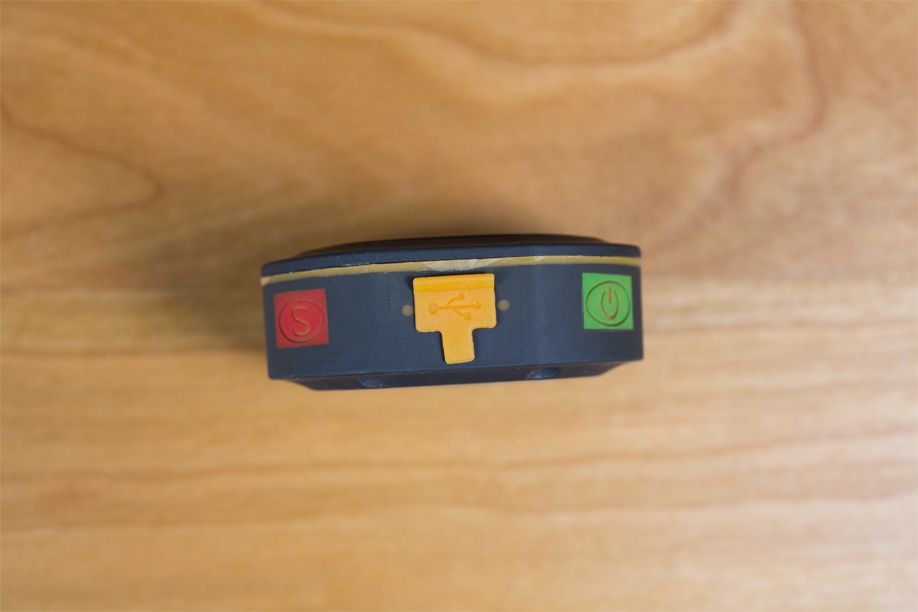 The SafePet4Me charges via a USB port normally covered by a rubbery plastic tab.