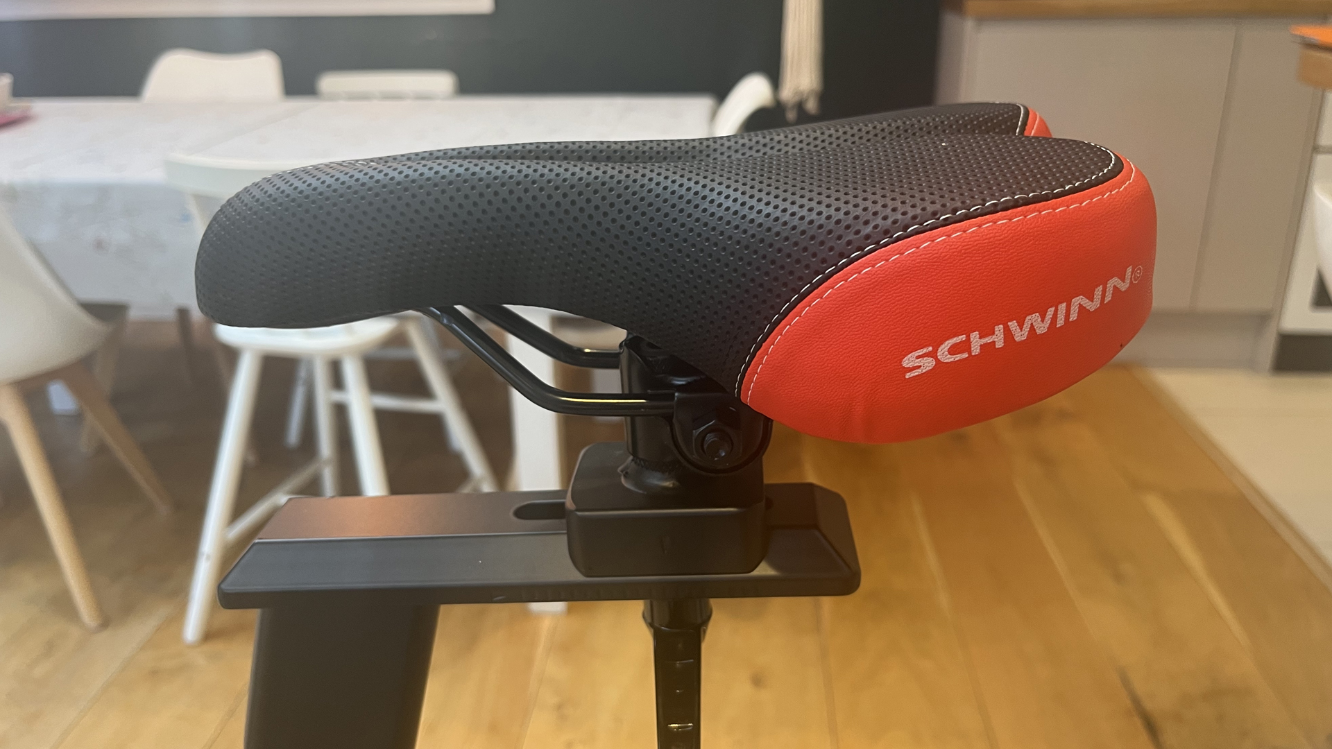 Schwinn IC4 being tested by Live Science contributor Maddy Bidulph