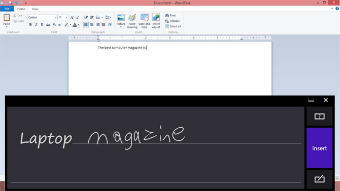 ThinkPad Tablet 2 Handwriting Recognition