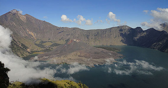 Samalas caldera and Segara Anak lake