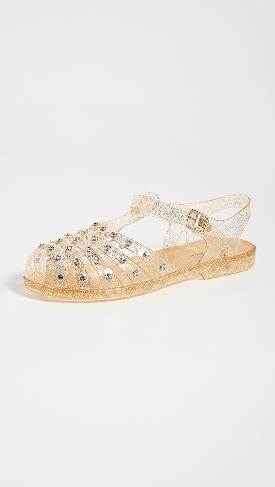 Loeffler Randall Rhys Jelly Sandals With Studs