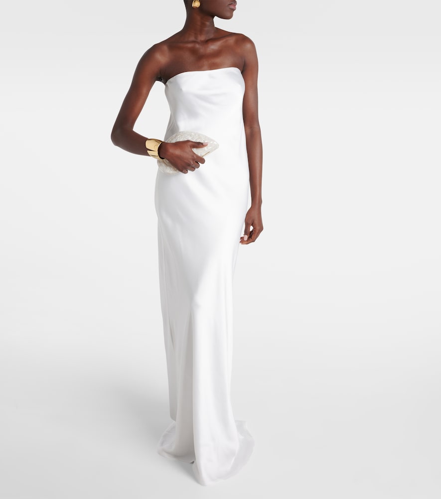 Crêpe Satin Gown