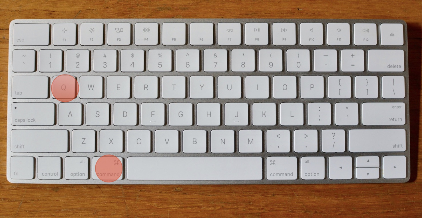 command + q