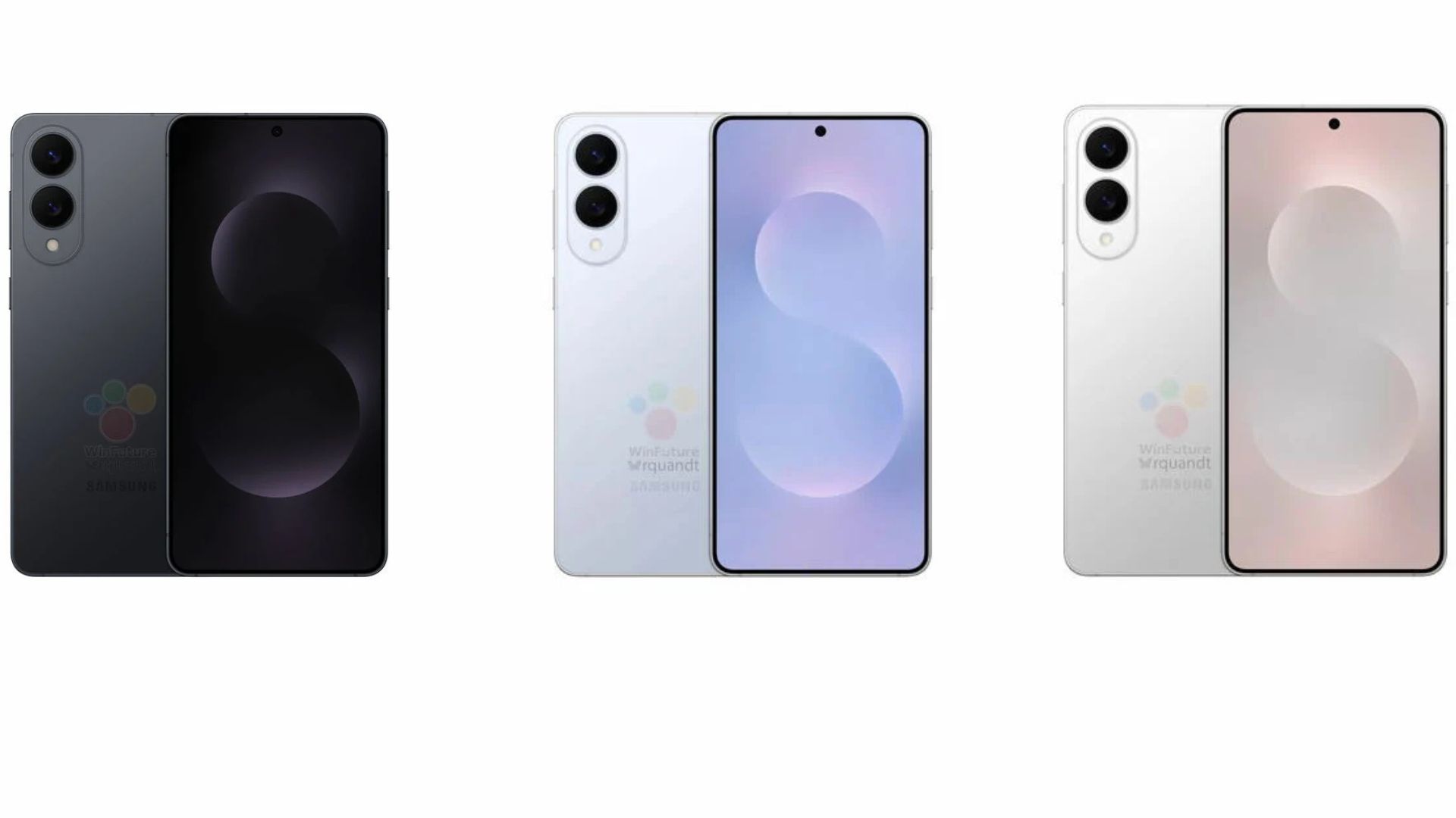 Titanium colorways of Samsung Galaxy S25 Edge