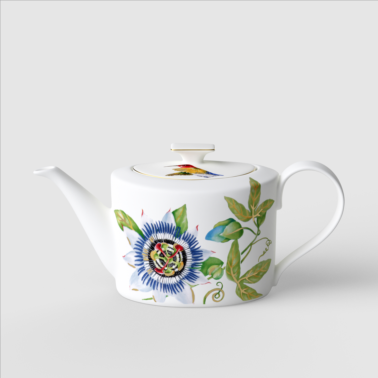 A Villeroy & Boch Amazonia teapot in front of a white background