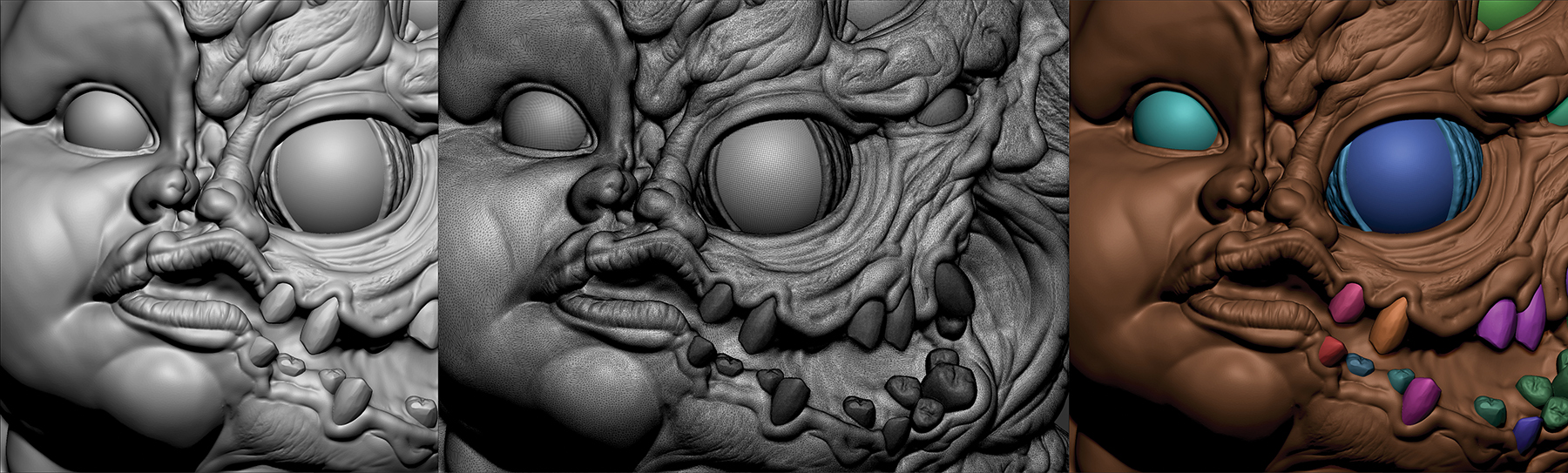 Oliver Schümann ZBrush bizarre baby tutorial