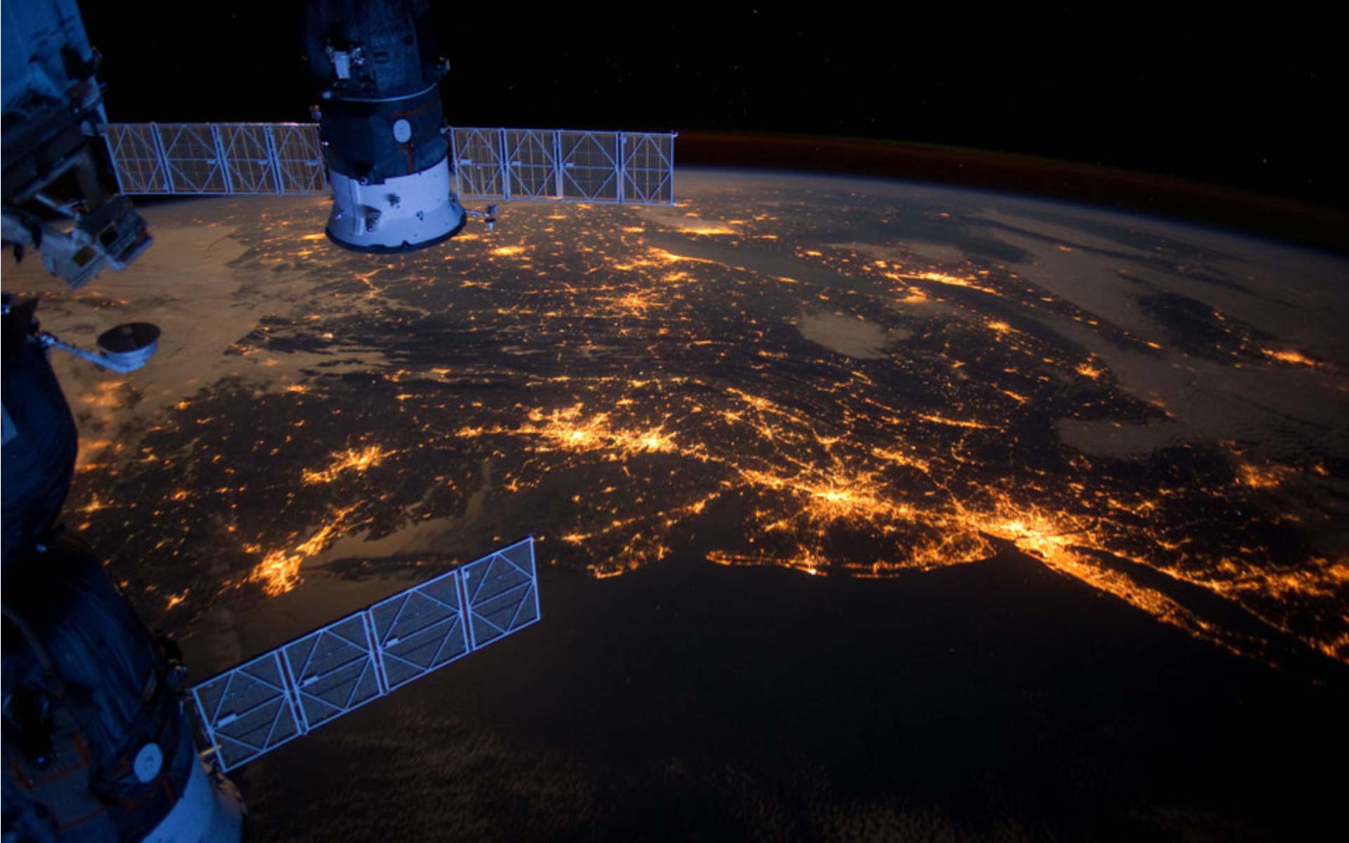 Nighttime Lights in a US Megalopolis