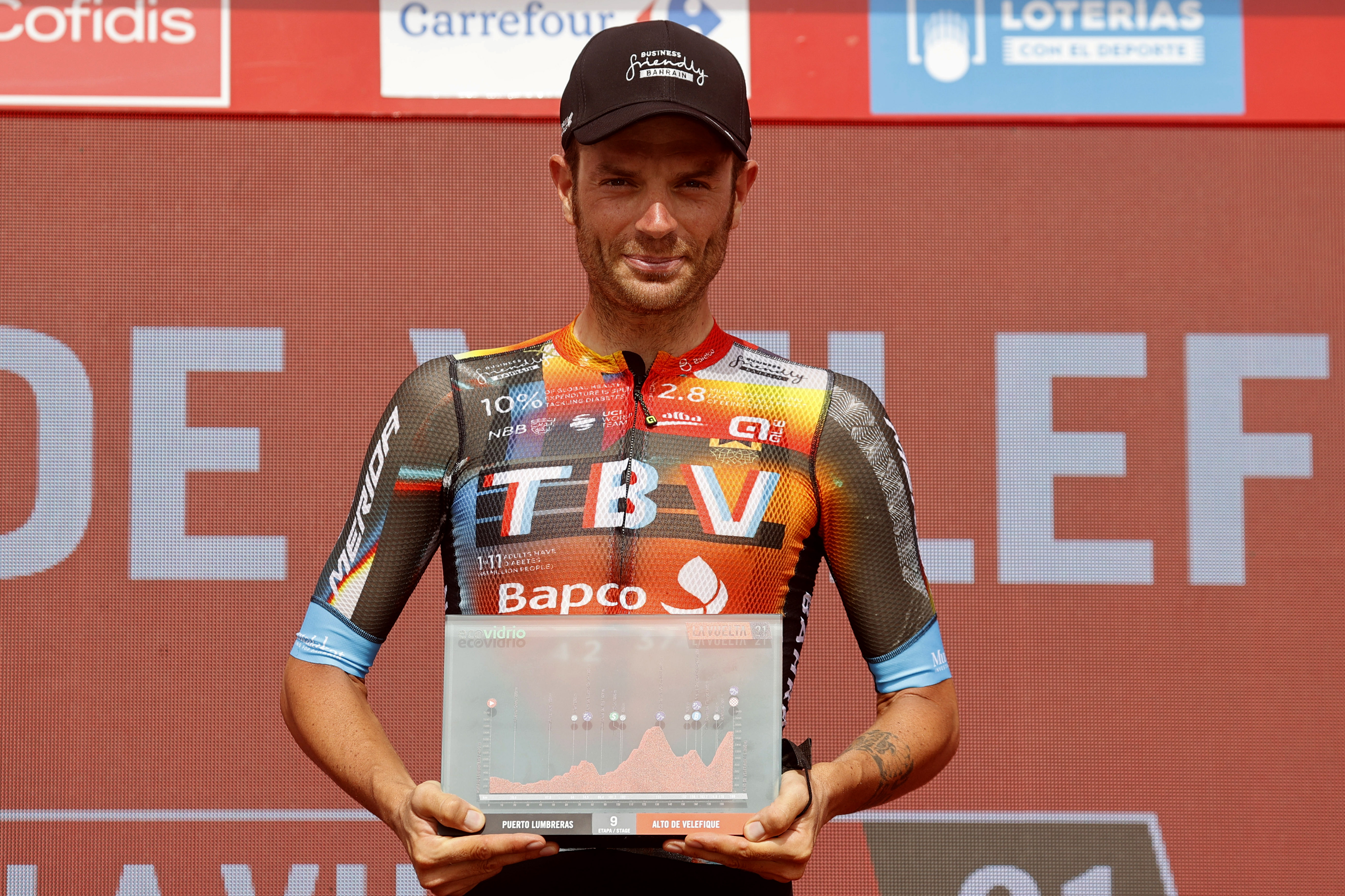 Vuelta Espana 2021 - 76th Edition - 9th stage Puerto Lumbreras - Alto de Velefique 188 km - 22/08/2021 - Damiano Caruso (ITA - Bahrain Victorious) - photo Luis Angel Gomez/BettiniPhoto©2021