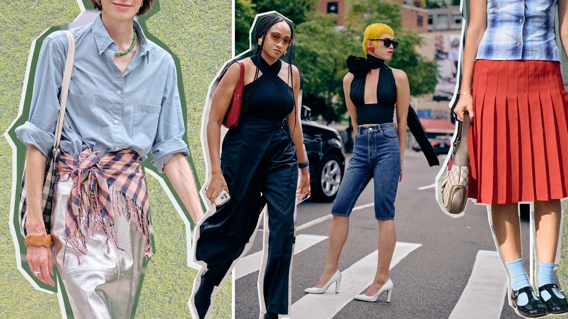 a Marie Claire graphic of the top summer 2025 trends of New York Fashion Week