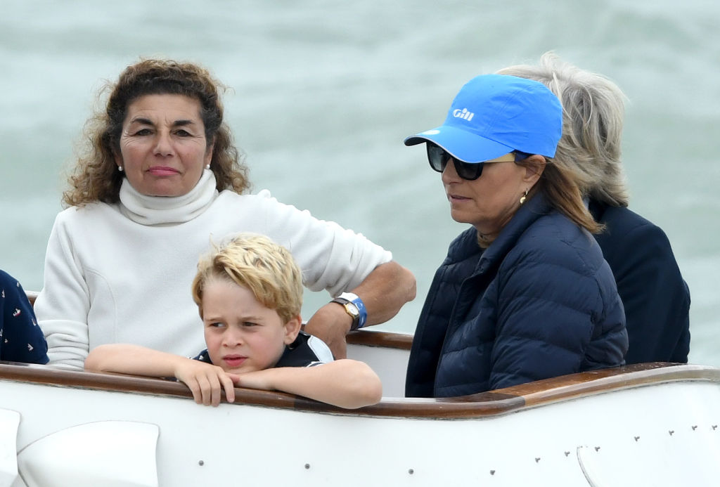 Carole Middleton with Prince George