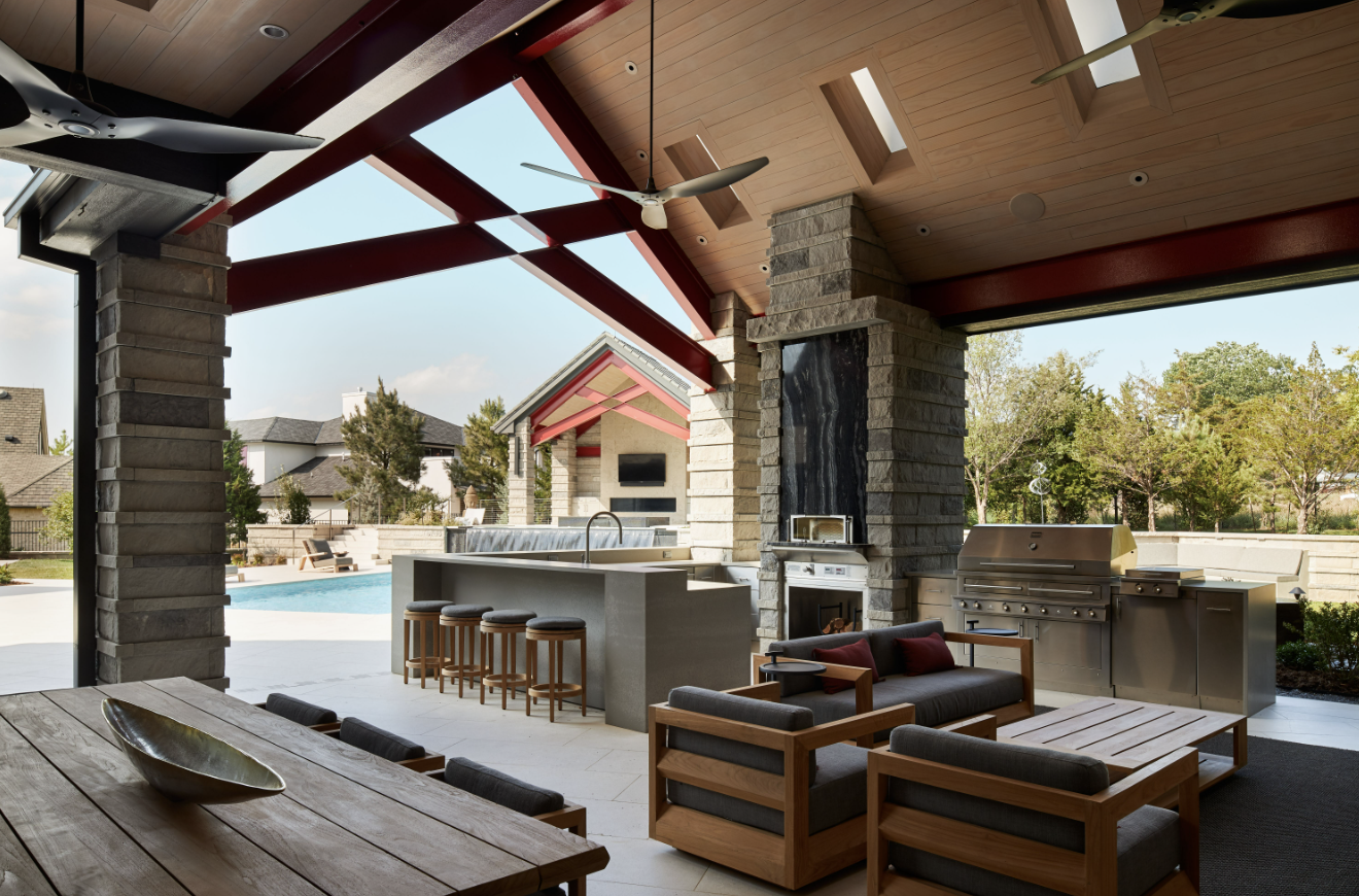 An outdoor grill