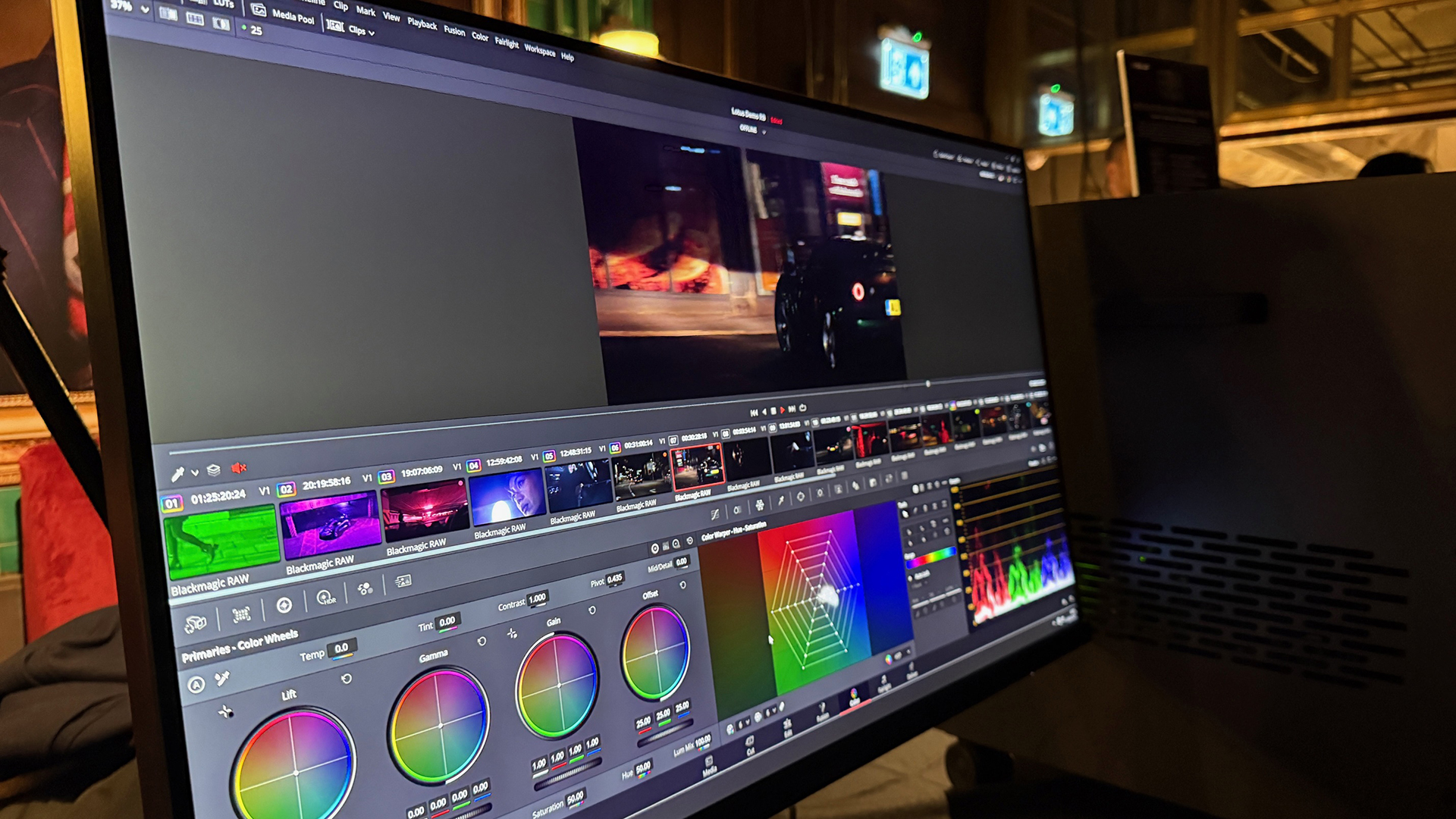 A close up photo of the new ASUS ProArt 8K monitor.