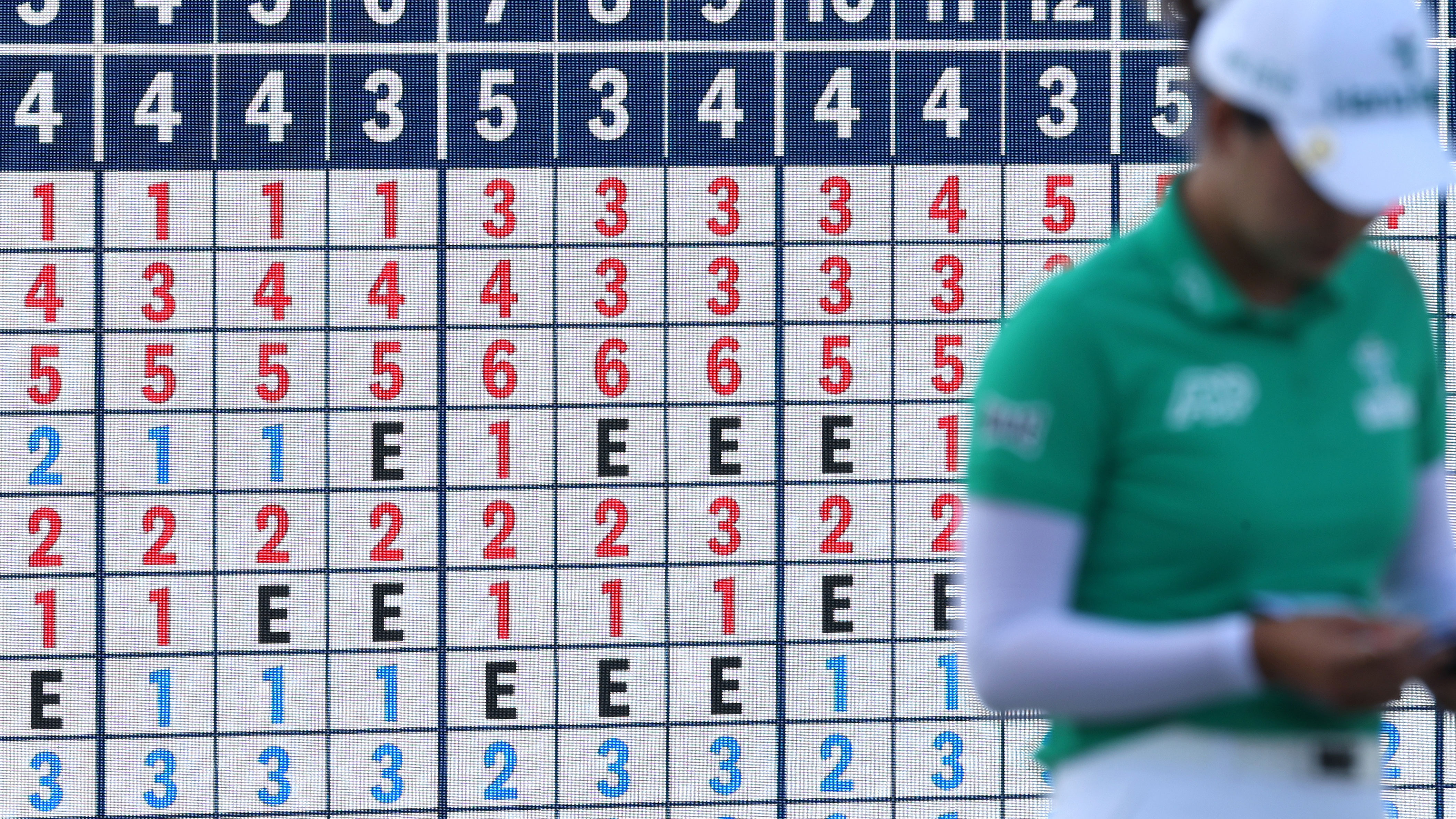 What does E mean in golf?