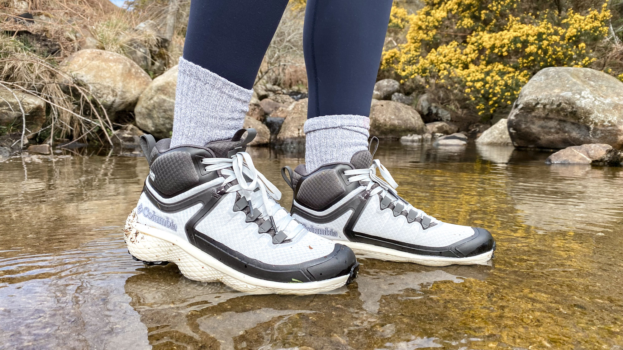 the Columbia Escape Thrive Titanium OutDry Mid Shoe 
