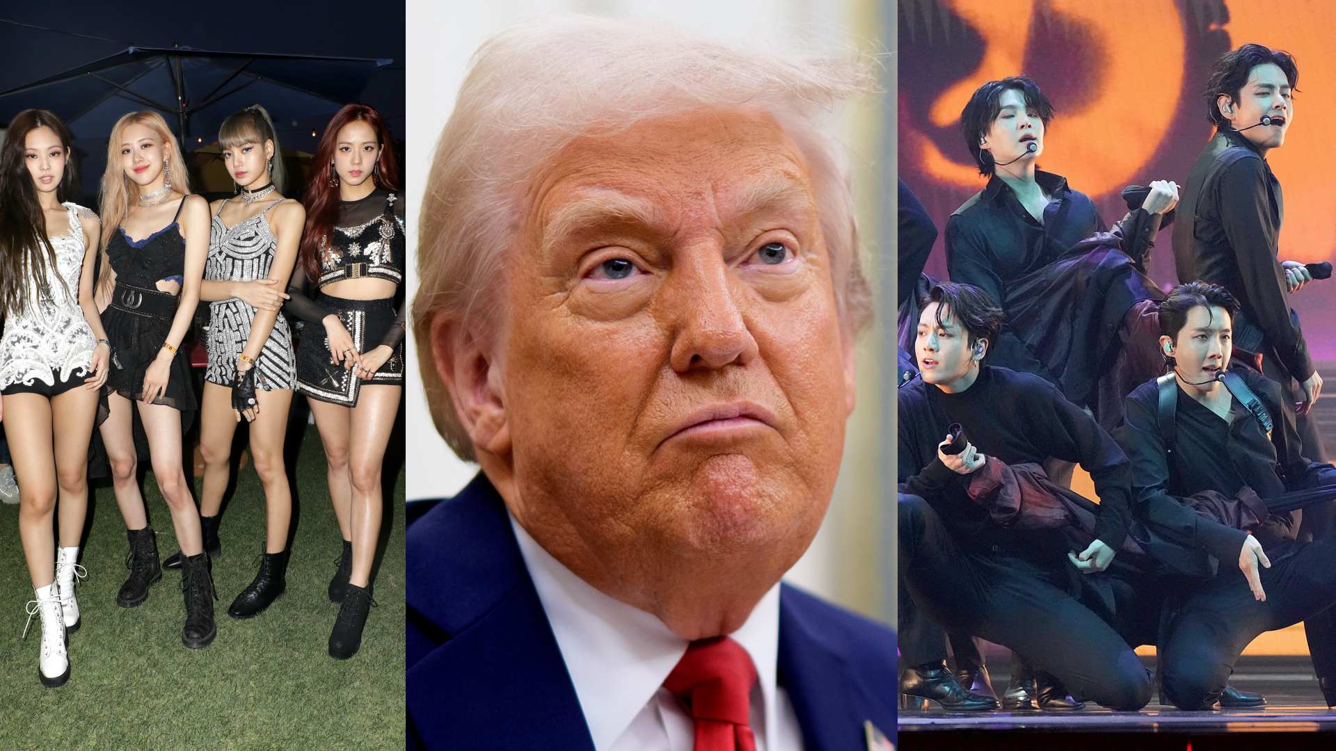 Donald Trump, Blackpink and BTS