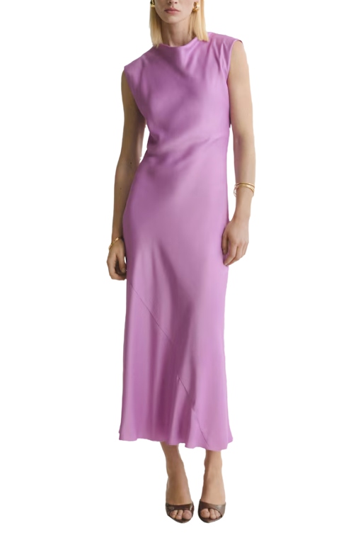 Long Satin Dress - Women | Mango Usa