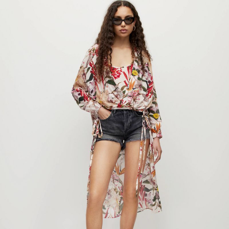 All Saints Avala Leondra Floral Top