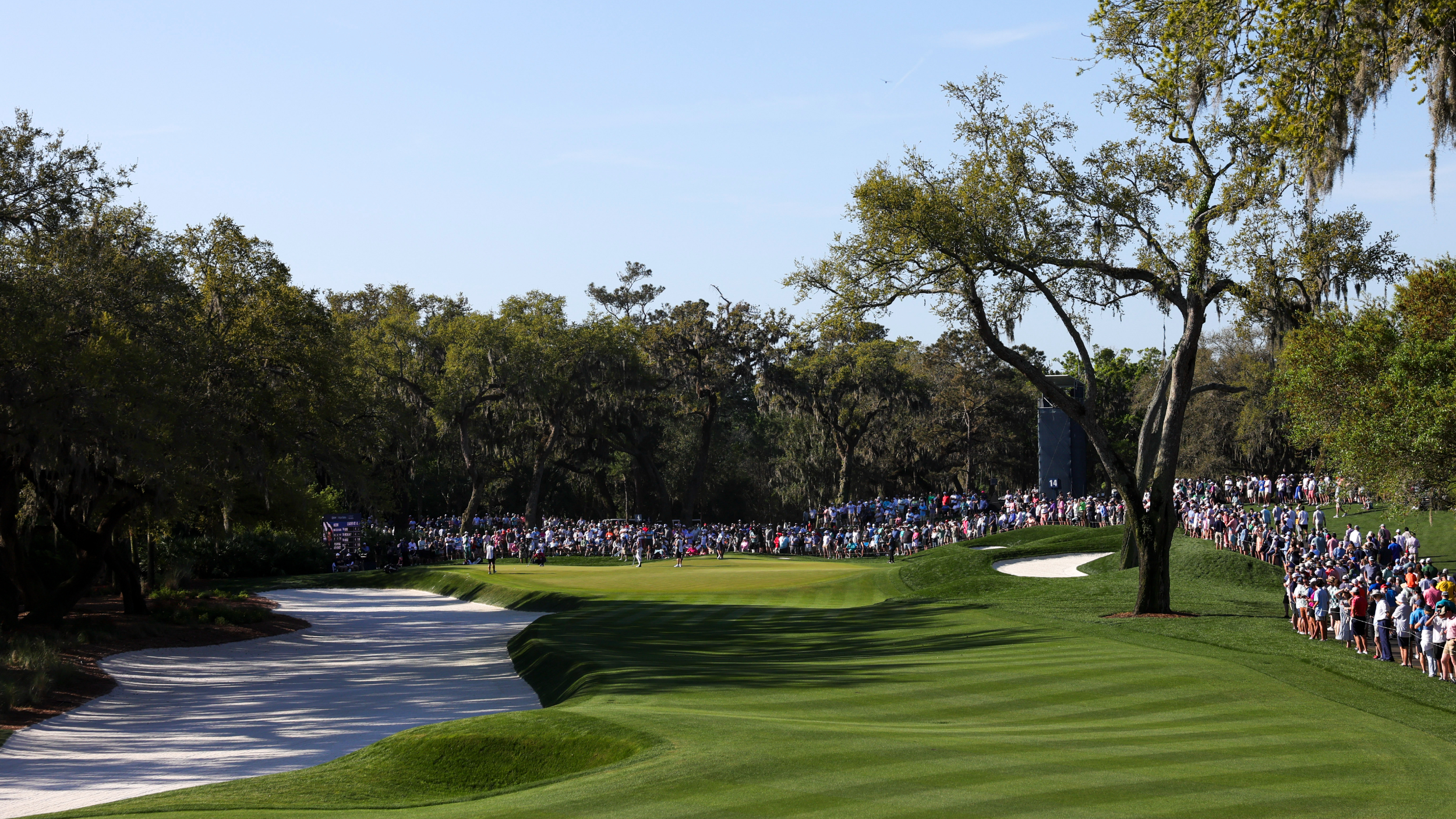 The fourth fairway at TPC Sawgrass