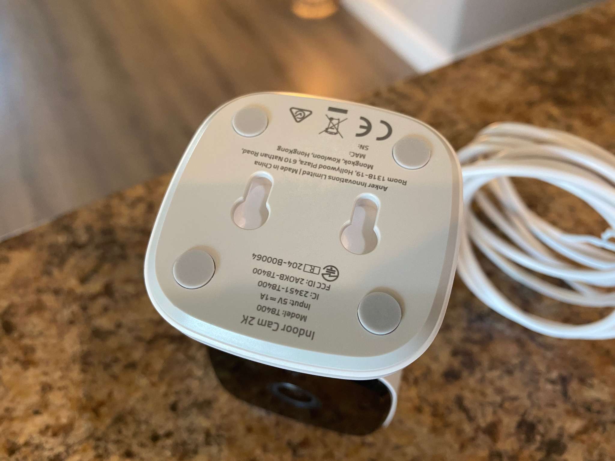 Eufy Indoor Cam 2k Bottom View