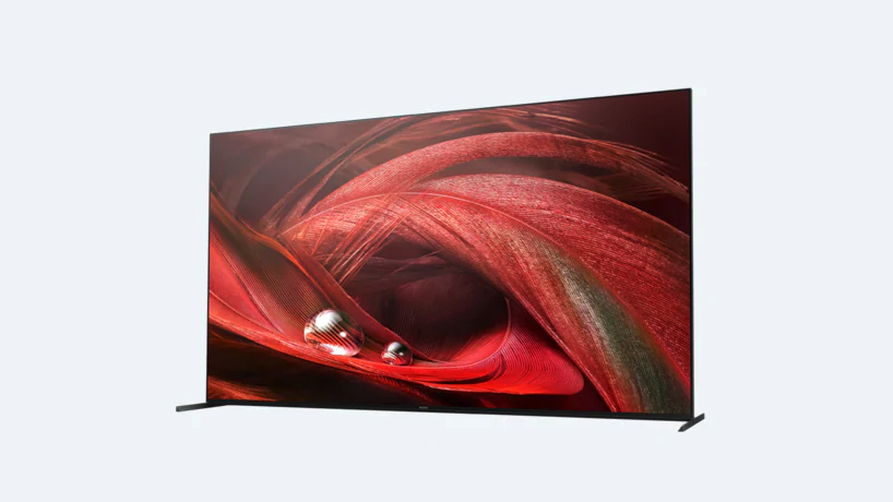 The Sony X95J TV on a white background