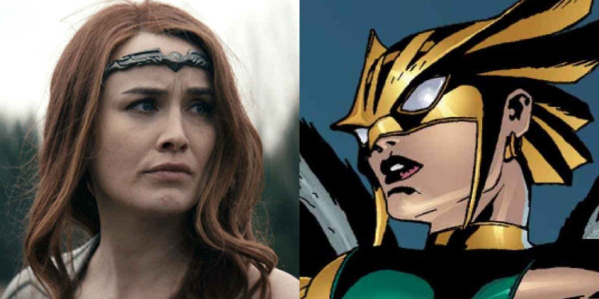 Dominique McElligott and Hawkgirl
