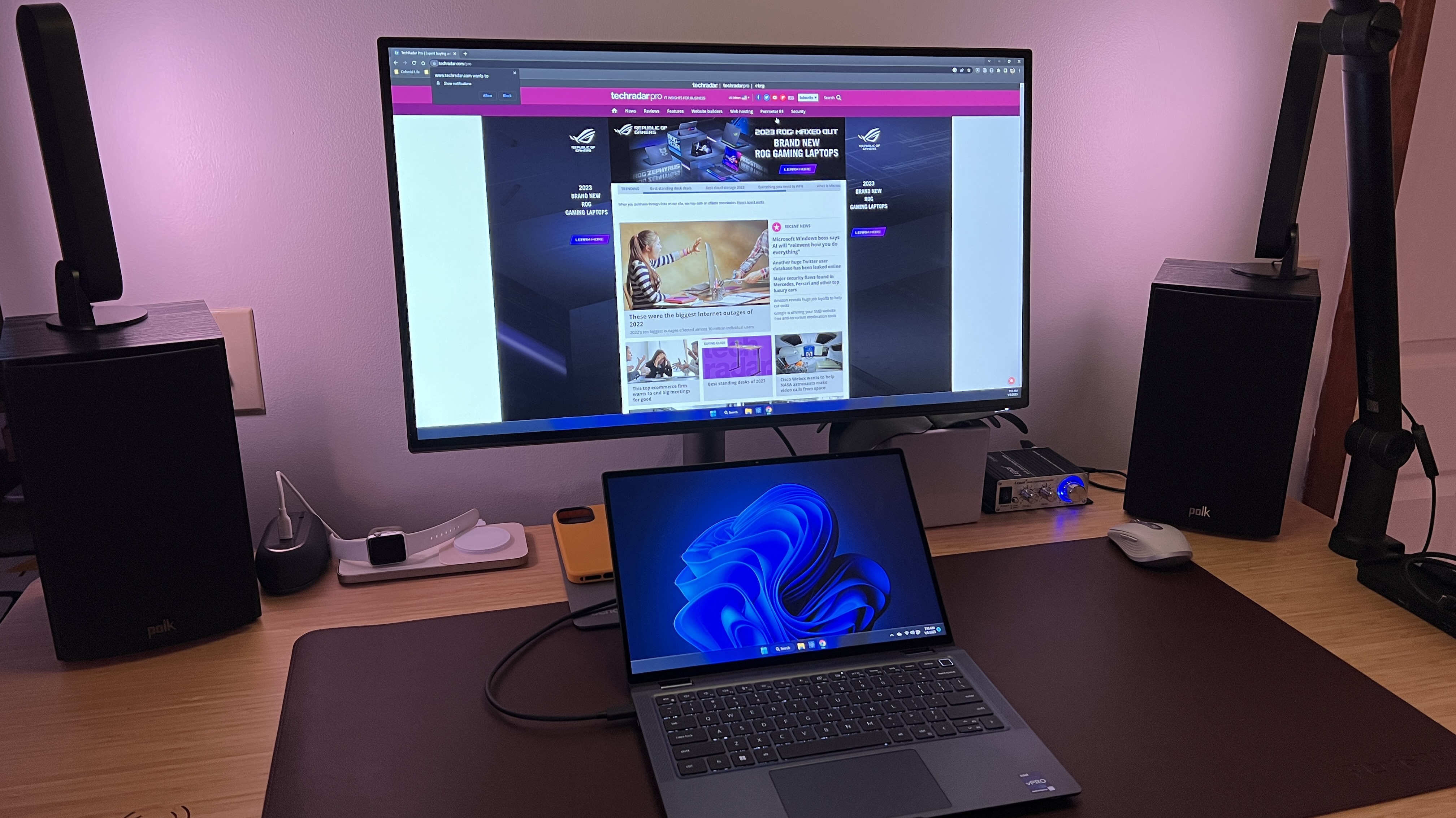 best monitor BenQ PD2725U on a desk