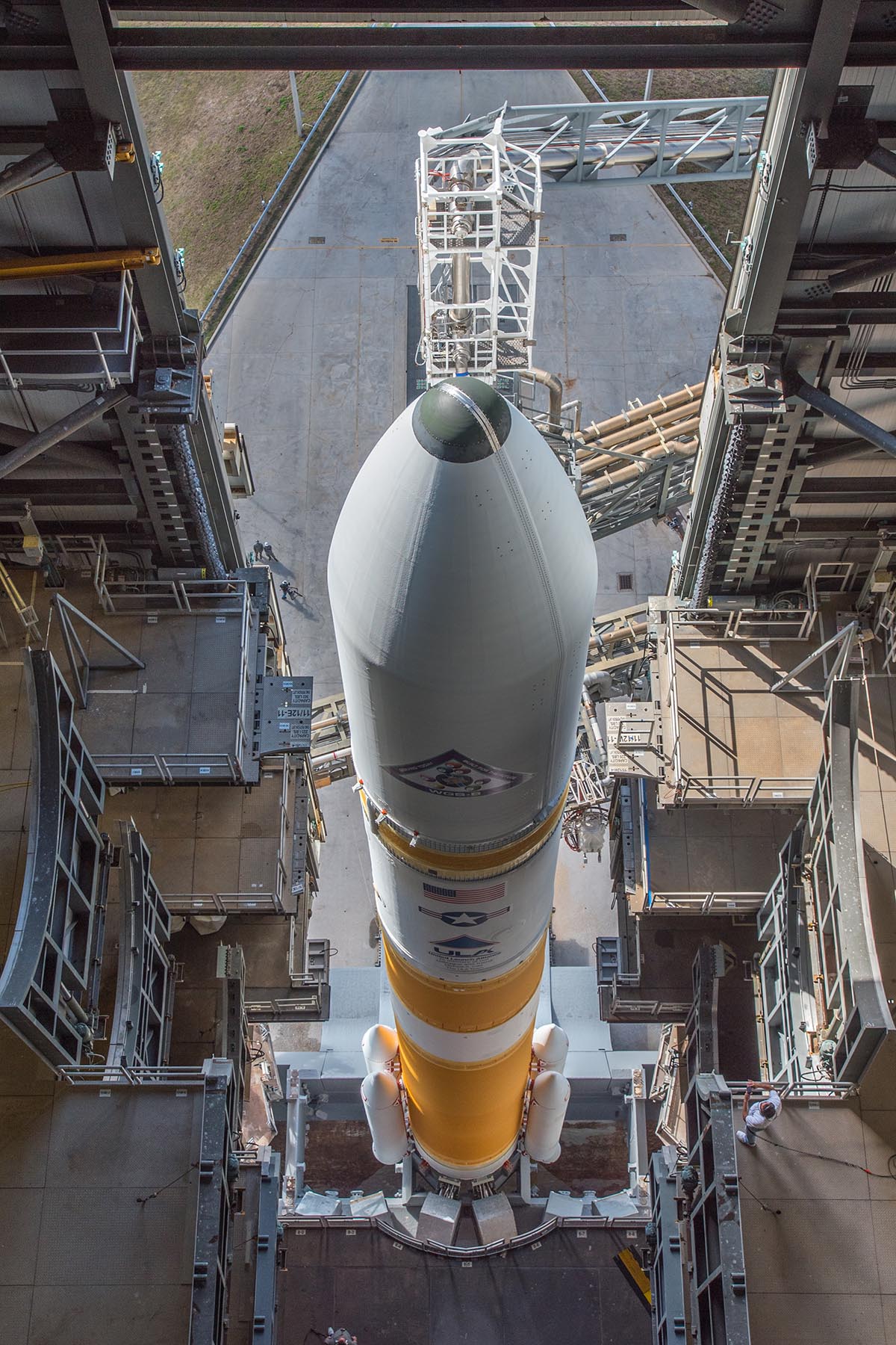 Looking Down on Delta IV Rocket