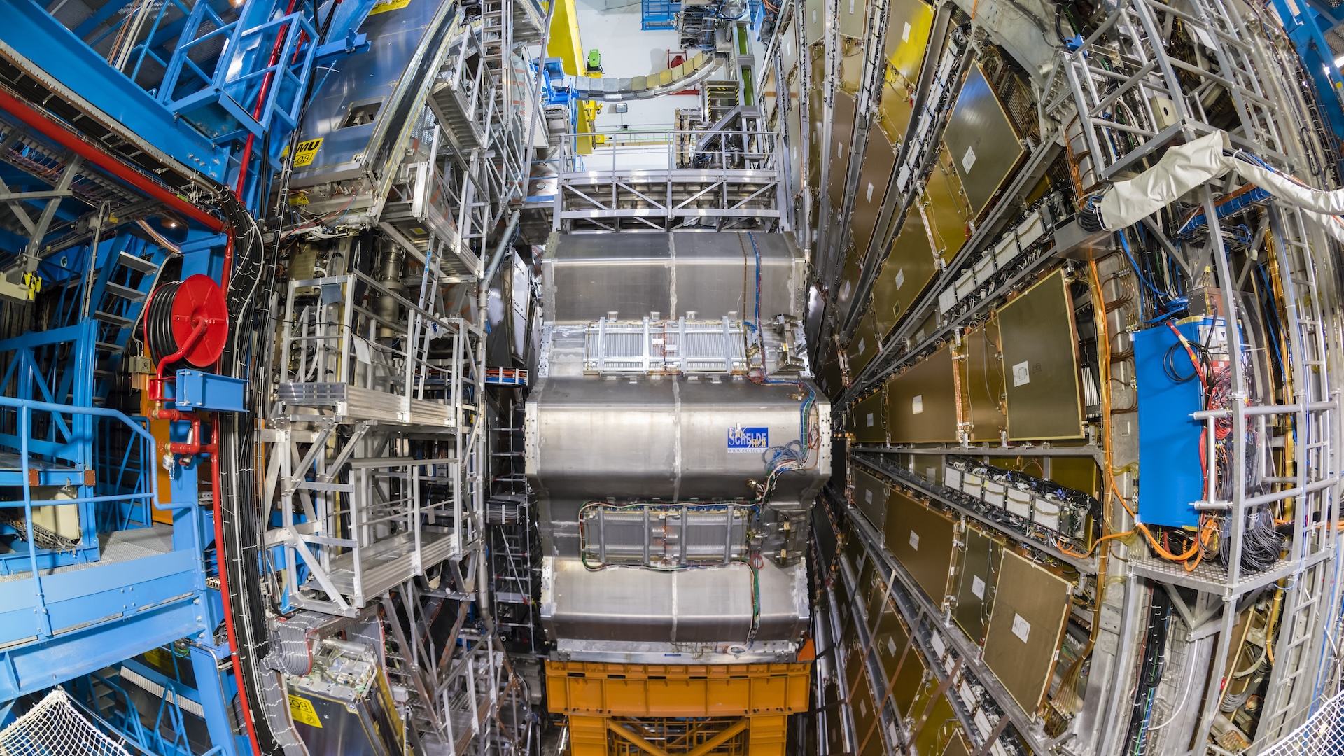 a photo of the Large Hadron Collider
