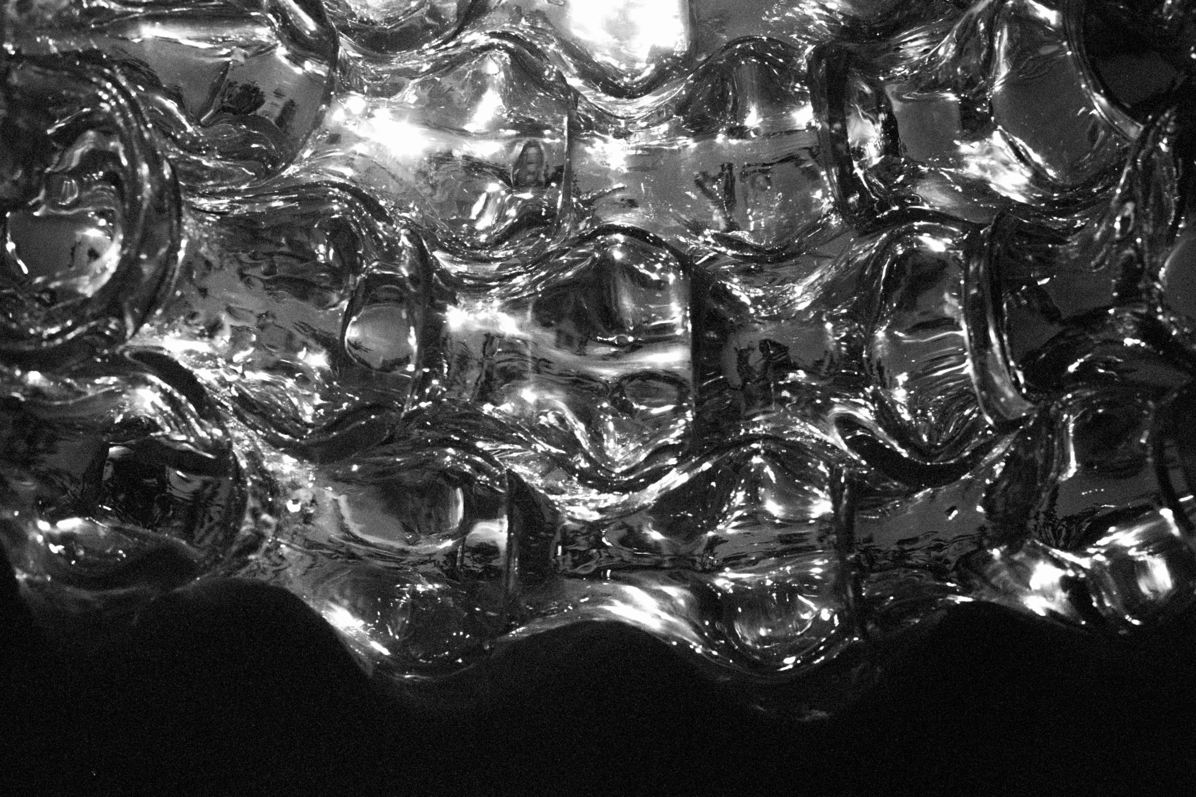 Glass and steel sculpture at Ruinart in Reims, France