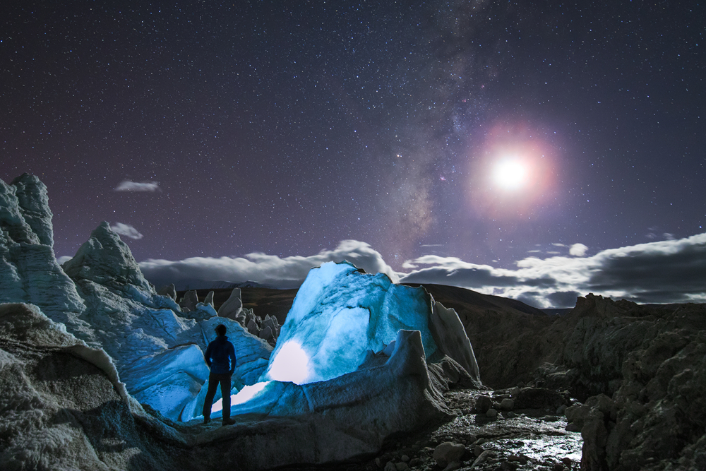 Astrophotographer Jeff Dai took this self-portrait in the Himalayan mountains of Tibet, China, on Oct. 7, 2016.