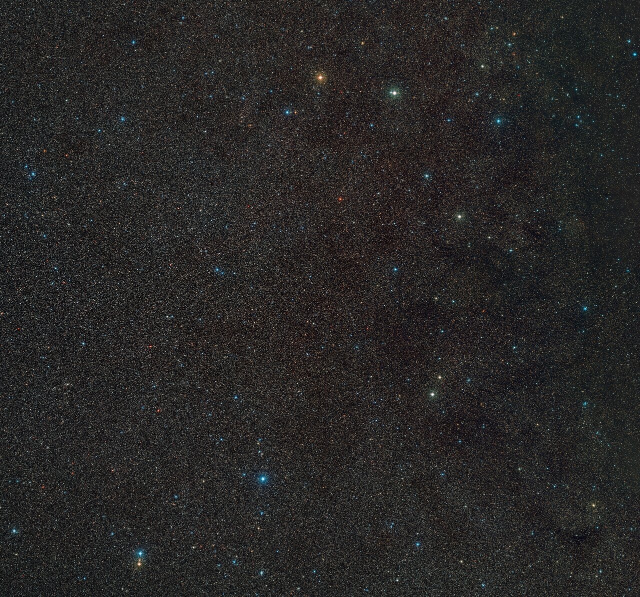image of a patch of space with hundreds of distant stars