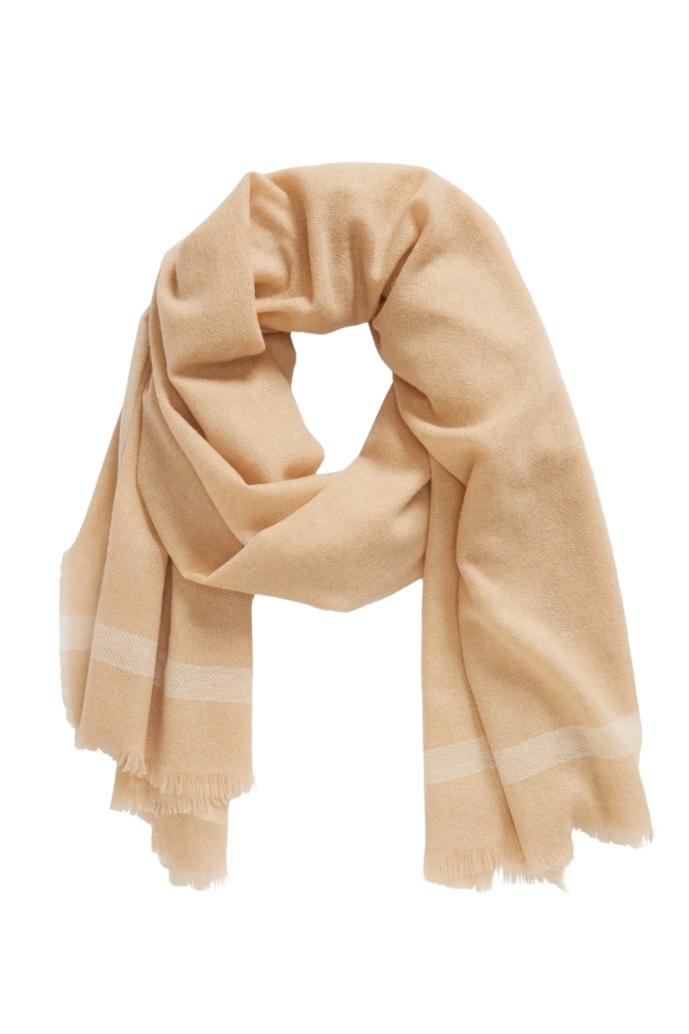 Fringe Cashmere Scarf