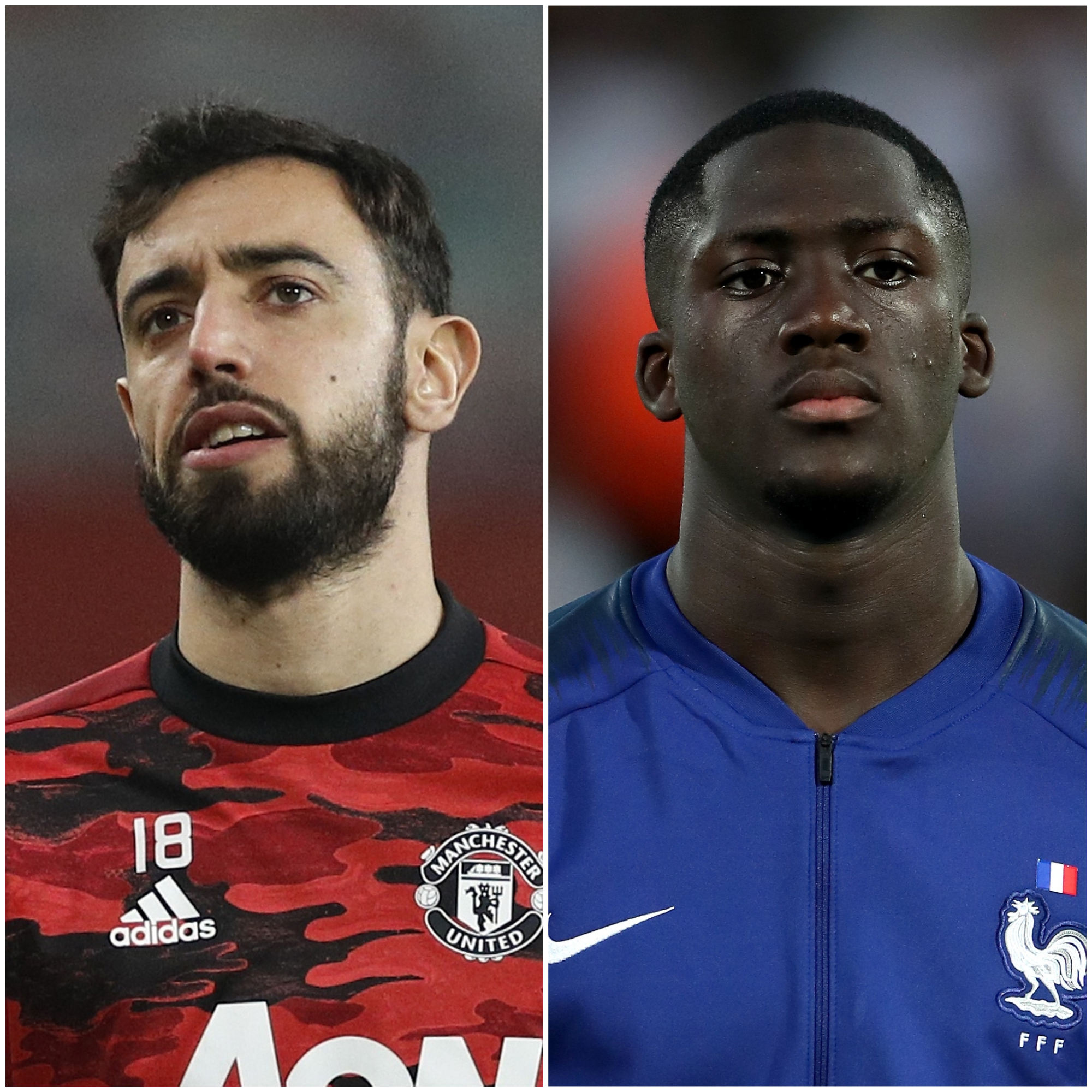 Bruno Fernandes and Ibrahima Konate