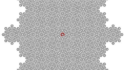 An image of the researchers' fractal maze.