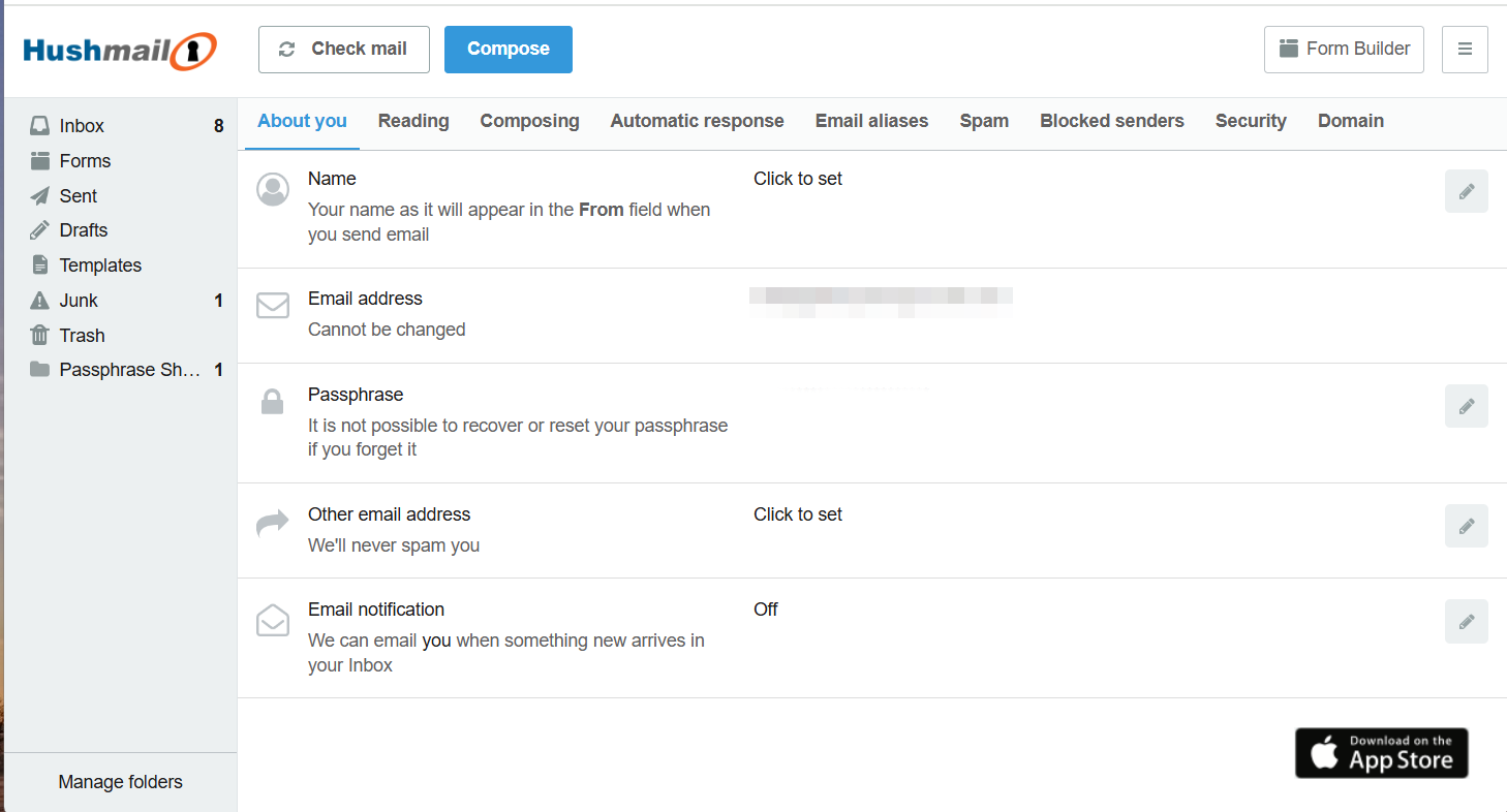 Hushmail secure email provider