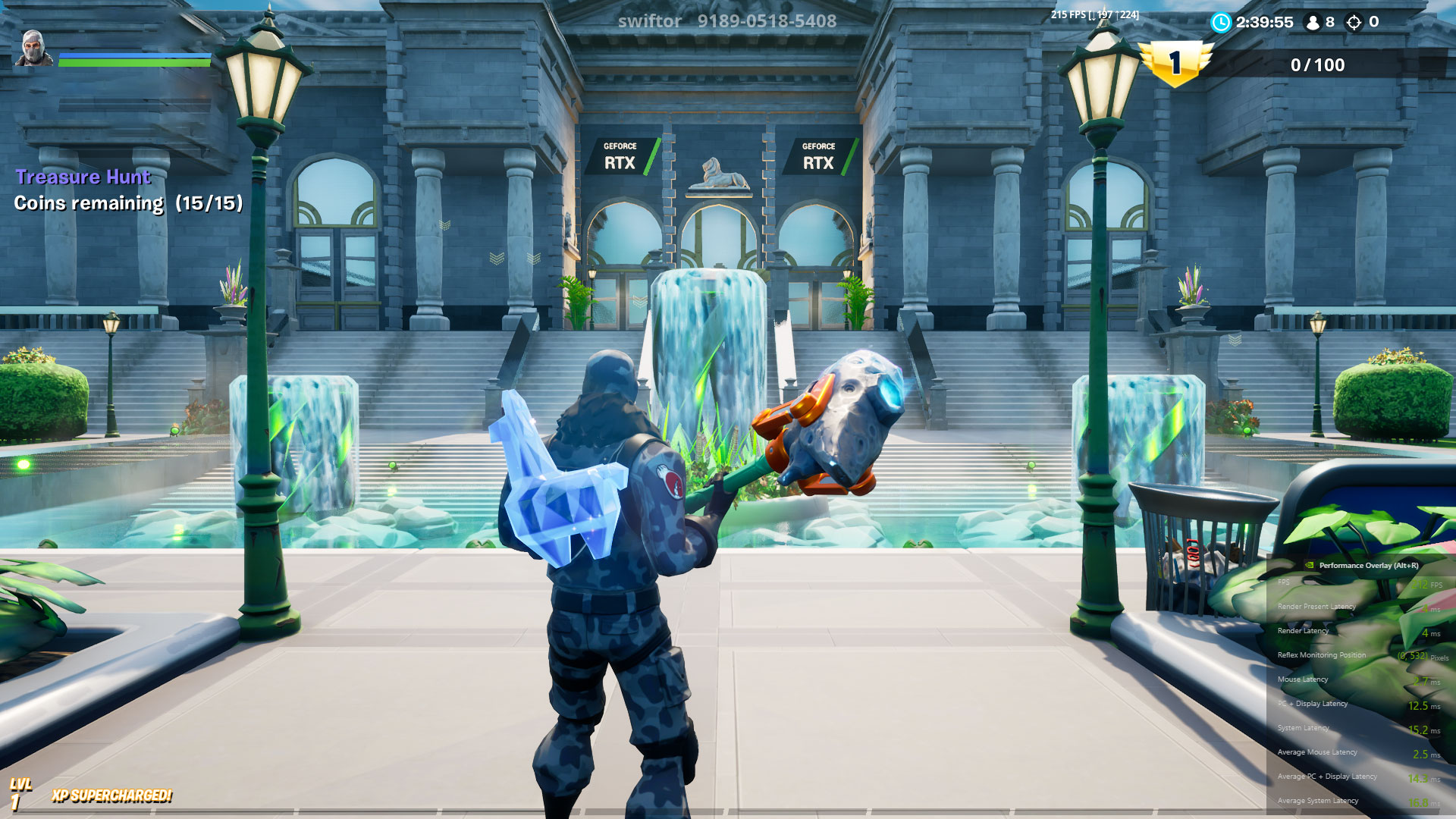 Fortnite with Reflex On/Off