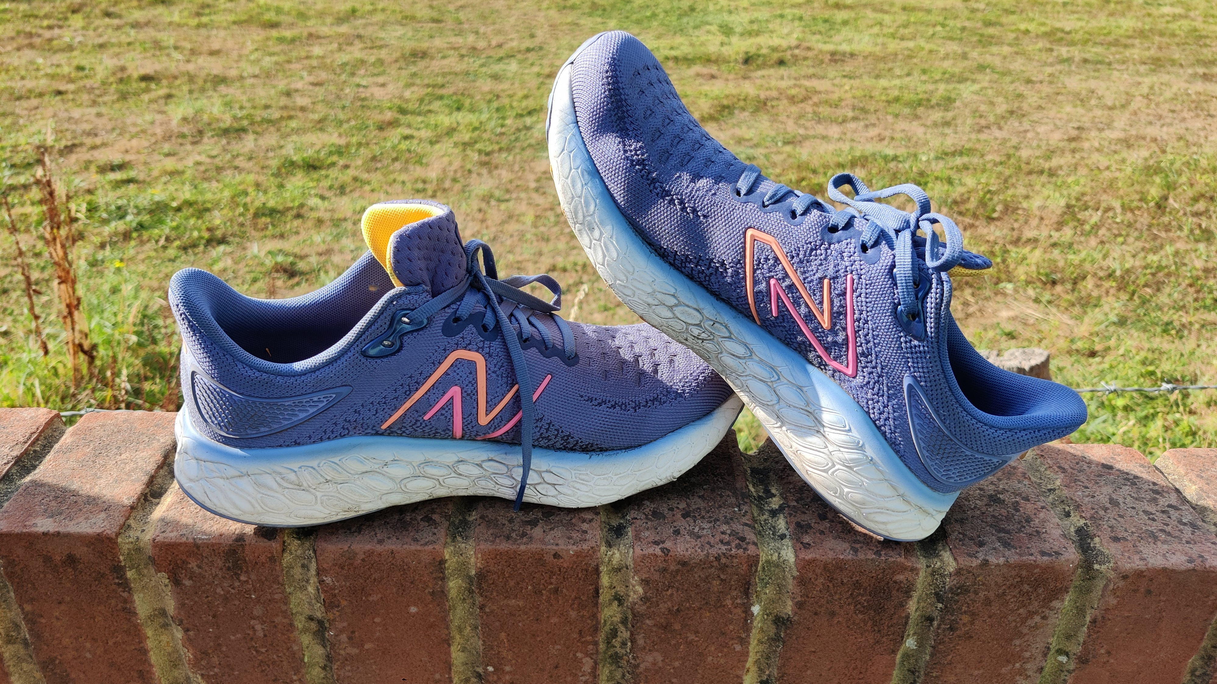 New Balance Fresh Foam X 1080v12 resting on wall