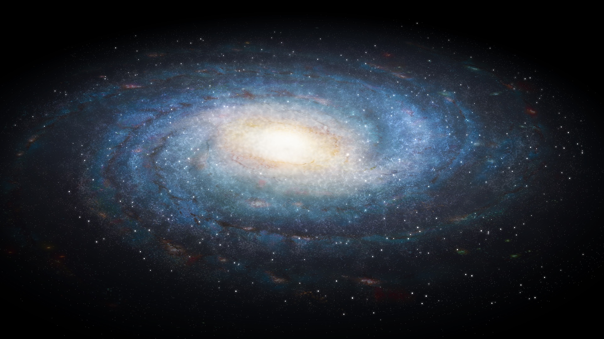 An illustration of the Milky Way galaxy
