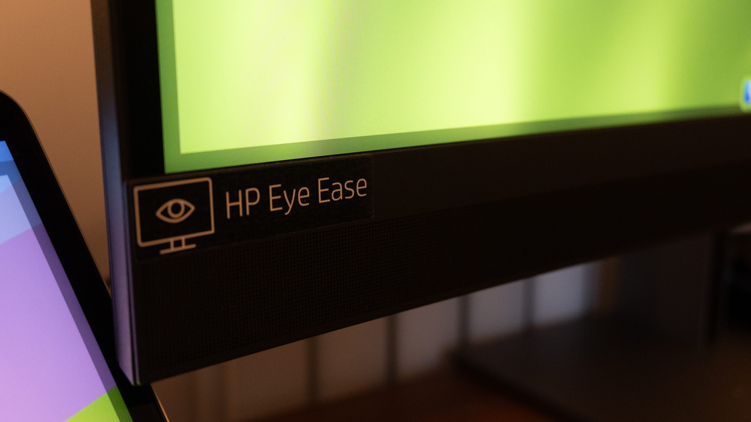 An HP Z34c G3 monitor sitting on a desk