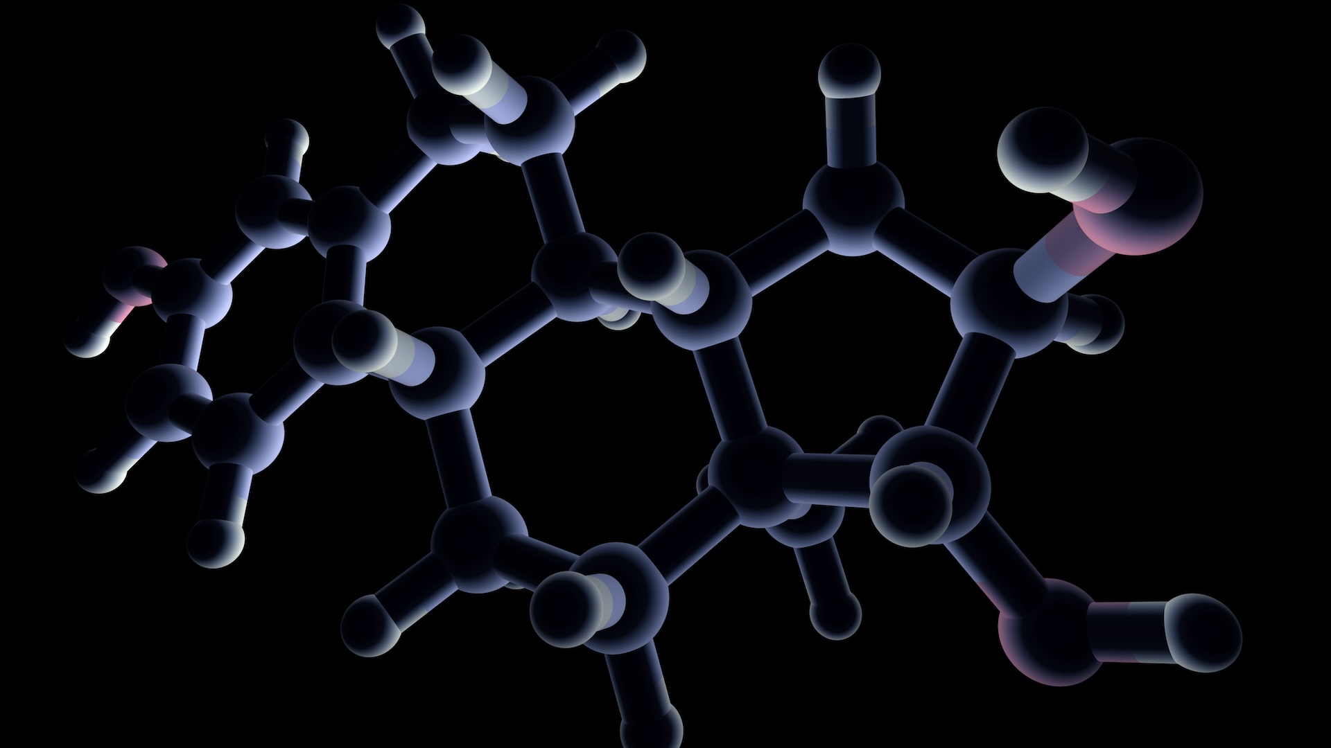a rendering of an estrogen molecule