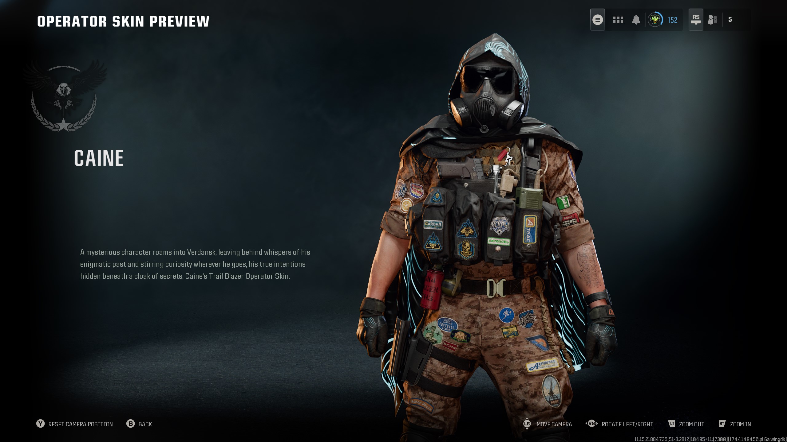 The rare Caine Trailblazer operator skin, obtainable from the Return to Verdansk event in Call of Duty: Warzone